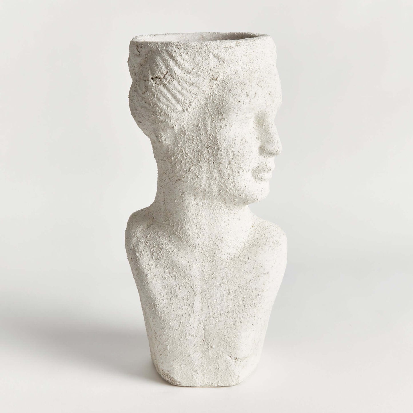 Ancient Female Bust Planter Outdoor Decor