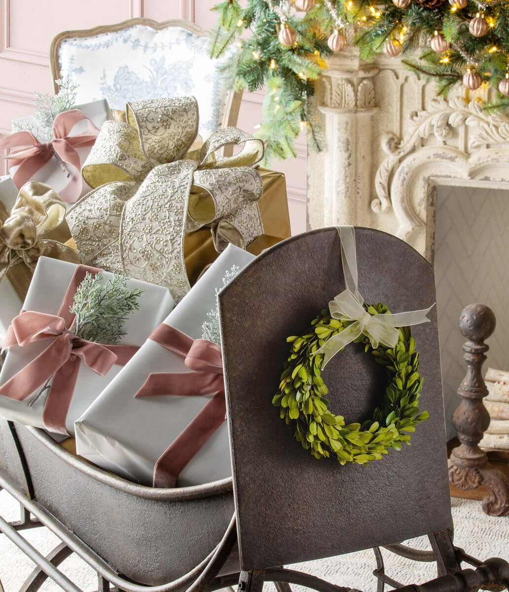Antique Iron Cutter Sleigh Christmas Décor