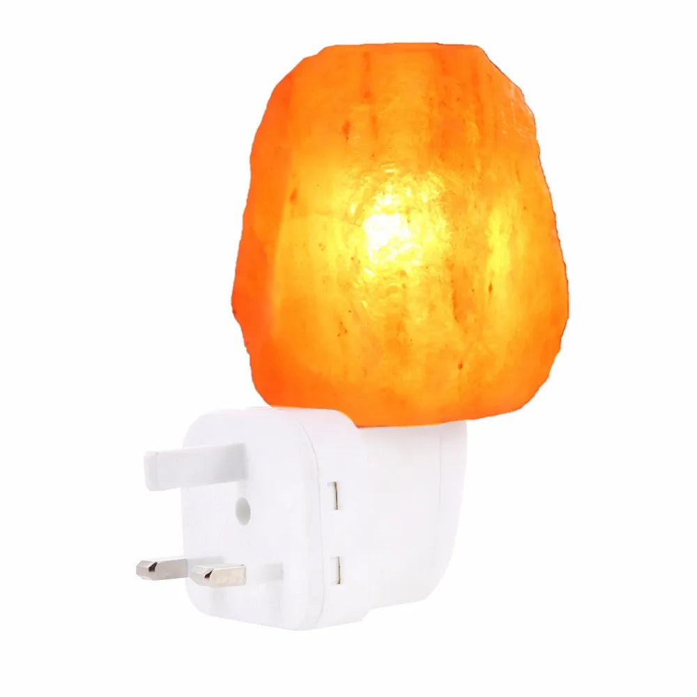 15W Rotatable Cylinder Himalayan Salt Lamp EU US UK Plug E14 Air Purifier Crystal Salt Rock Bedside Night Light for Bedroom