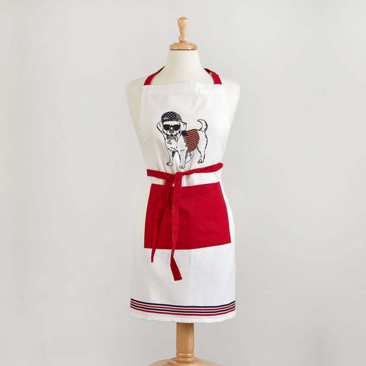Dog Lover Kitchen Apron with Pockets