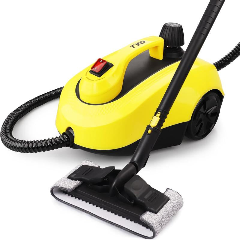 TVD Steam Cleaner Heavy Duty Canister Steamer with 26 Accessories, Steam Mop with 5M Extra-Long Power Cord for Home Floor Cleaning